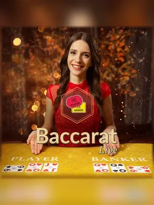 Baccarat A live casino game at Wave Play