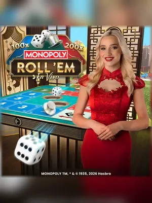 Wave Play MONOPOLY Roll 'em live casino game