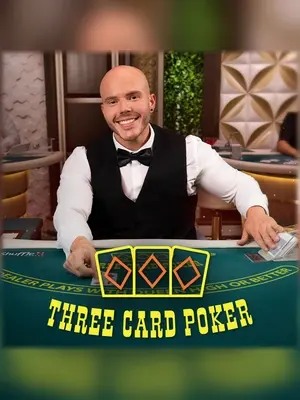 Wave Play Three Card Poker live casino game