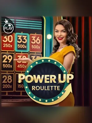PowerUP Roulette live casino game at Wave Play