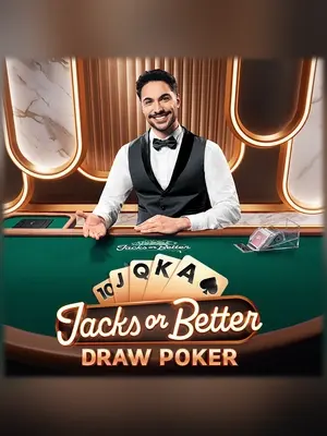 Jacks or Better Draw Poker live casino game at Wave Play