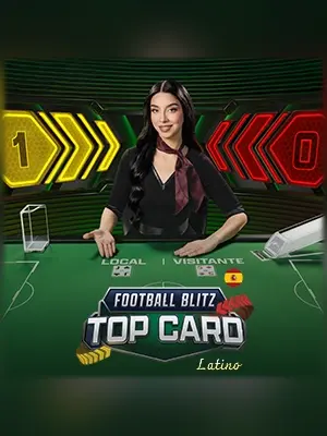 Football Blitz Top Card Latino live casino game at Wave Play