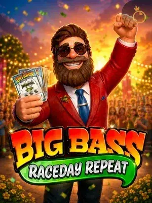 Big Bass Raceday Repeat slot game on Wave Play