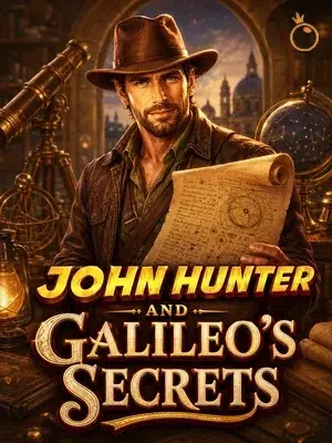 John Hunter and Galileo's Secrets slot game on Wave Play
