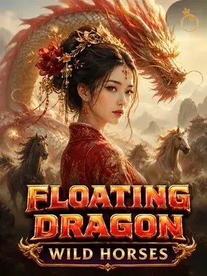 Floating Dragon Wild Horses slot game on Wave Play
