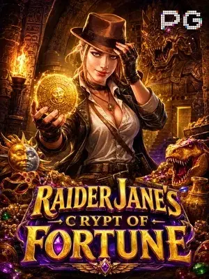 Raider Jane's Crypt of Fortune slot game on Wave Play