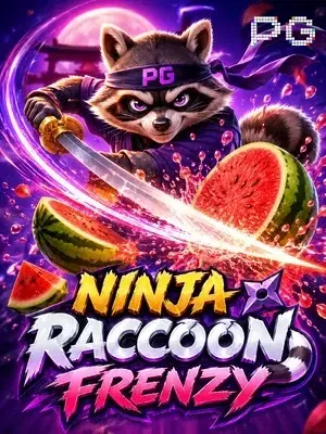 Ninja Raccoon Frenzy slot game on Wave Play