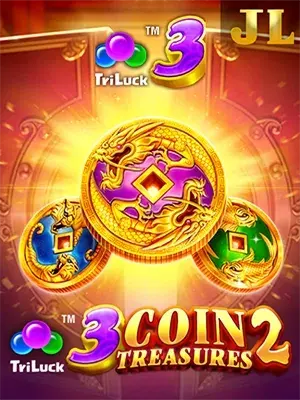 3 Coin Treasures 2 slot game on Wave Play