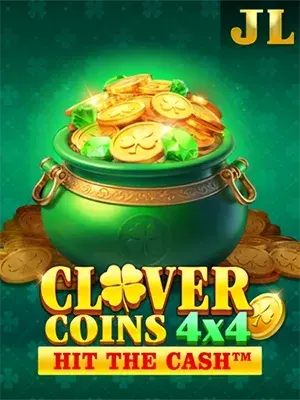 Clover Coins 4x4 slot game on Wave Play