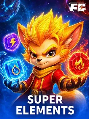 SUPER ELEMENTS slot game on Wave Play