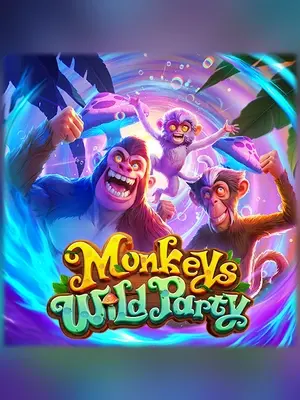 Monkeys Wild Party slot game on Wave Play