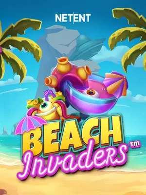 Beach Invaders slot game on Wave Play