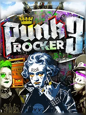 Punk Rocker 3 slot game on Wave Play