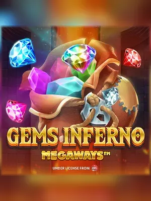 Gems Inferno Megaways slot game on Wave Play