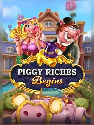 Piggy Riches Begins slot game on Wave Play